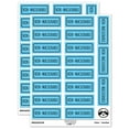 thumbnail image 1 of Non-Machinable Double Line Letter Mail Package Sticker Set - Light Blue - Matte Finish - 2.00" Large, 1 of 7
