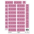thumbnail image 1 of Non-Machinable Double Line Letter Mail Package Sticker Set - Light Pink - Matte Finish - 2.00" Large, 1 of 7