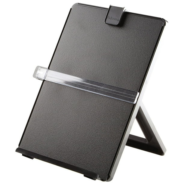 Non-Magnetic Letter-Size Desktop Copyholder, 125 Sheet Capacity, Plastic, Black Non-Magnetic Letter-Size Desktop Copyholder, 125 Sheet Capacity, Plastic, Black