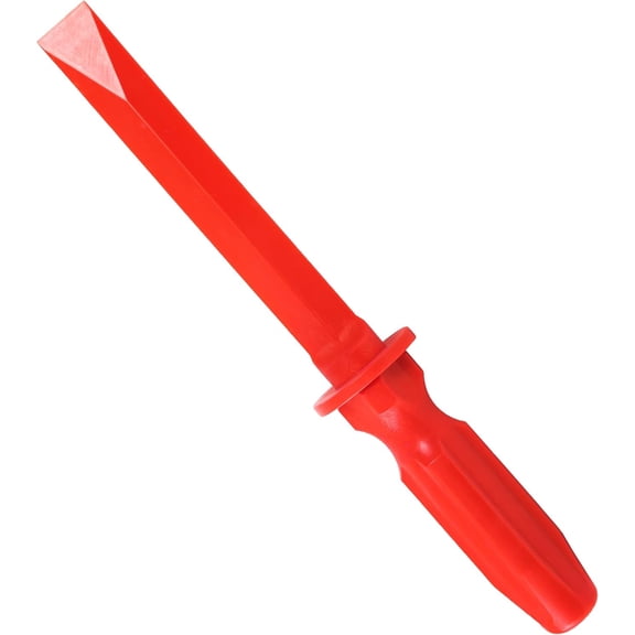 Non-Marring Grip Plastic Chisel Scraper - 11" Plastic Razor Scraper Car Wheel Weight Remover Tool, Chemical Resistant Scraper Tool for Removing Decal, Emblem, Debris, Adhesives, Film, Paint(1PC)