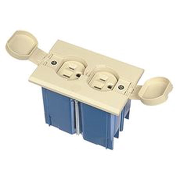 Non Metallic 1 Gang Adjustable Floor Box