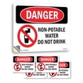 thumbnail image 1 of Non OSHA Danger Vinyl Decal Label 5 Inch x 3.5 Inch - 5 Pack, 1 of 6