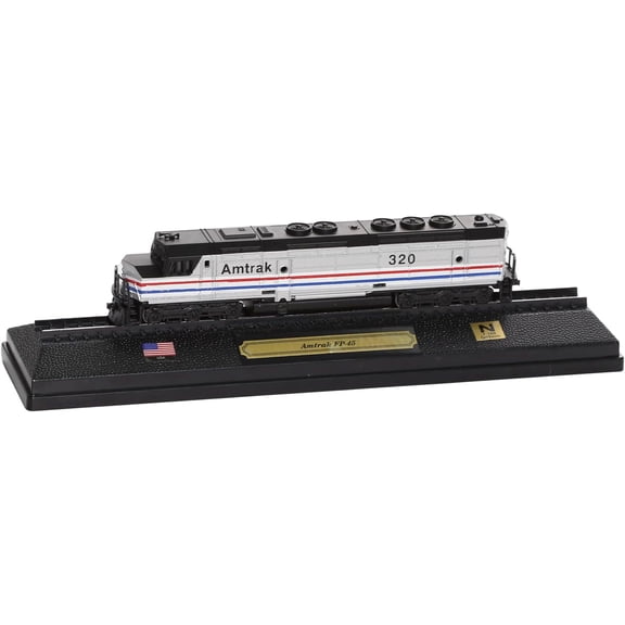 Non Operational Decorative Collectible Train Model n Scale Train Set Amtrak FP-45