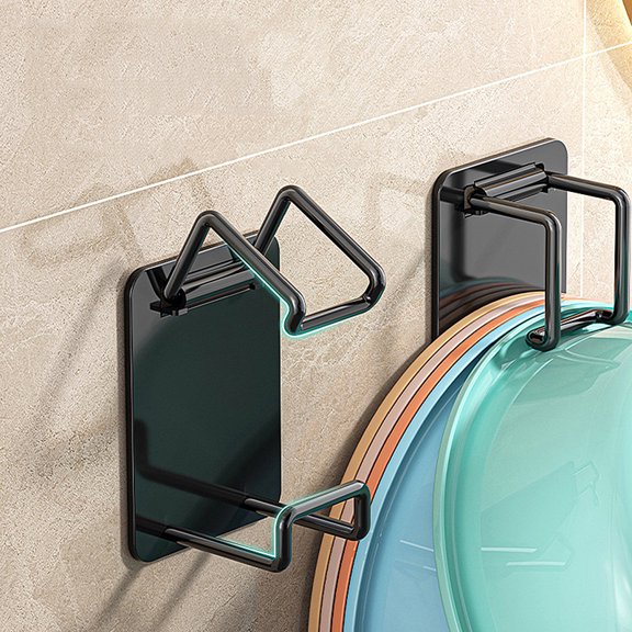 Non Perforated Washbasin Hook Foldable Storage Rack Adjustable Space Saving Storage Hook Bathroom Holder Utility Hooks