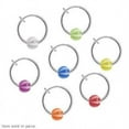 thumbnail image 1 of Non Piercing Spring Hoop w/ Beach Ball Bead, 1 of 6