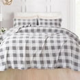 thumbnail image 1 of Non Pilling Fuzzy Velvet Flannel Fleece Deep Pocket Sheet Set - Twin, Buffalo Gray, 1 of 5