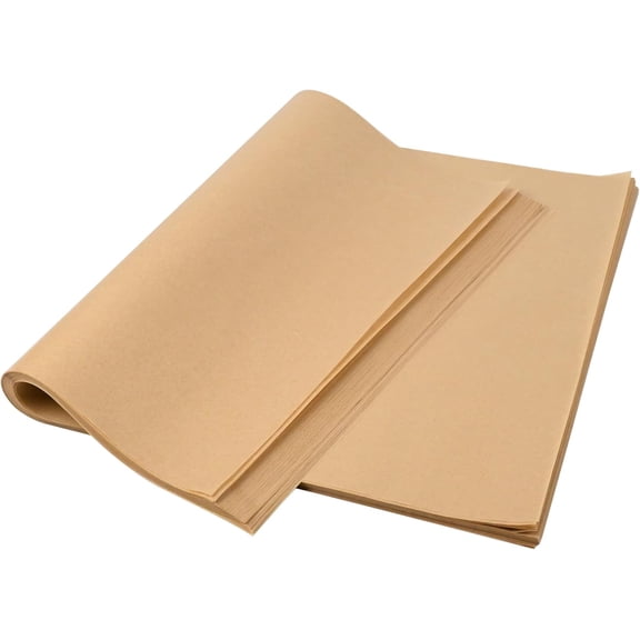 Non- Precut Paper Baking Sheets Full Pan liner for Bake (12-3/16" x 16-3/8",Unbleached,100PCS)