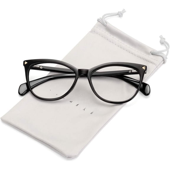 Non Prescription Glasses Frames For Women,Retro Cateye  Eyeglasses  Clear Lens
