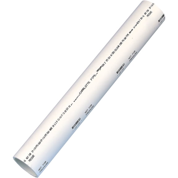 Non-Pressure PVC-DWV Cellular Core Pipe - Pack of 2