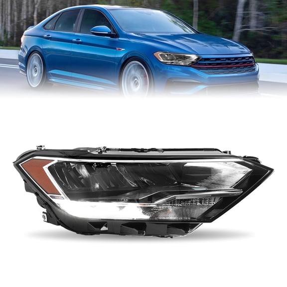 Non-Projector Headlights For 2019-2023 Volkswagen Jetta LED Lamps Left and Right