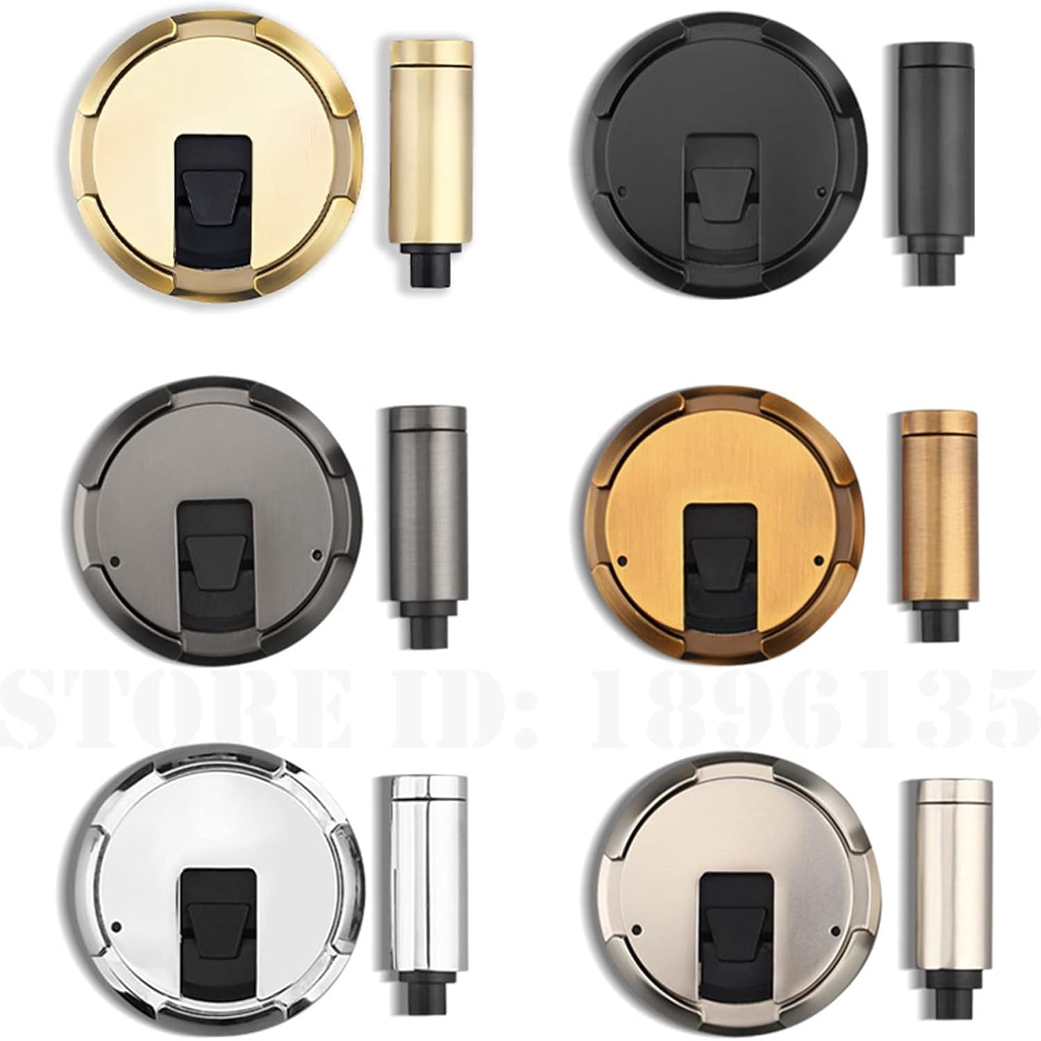 Non-Punch Mechanical Door Stopper Adjustable Heavy Duty Windproof Door Holder Gold Automatic Door Stops Hardware Fittings 1Pcs