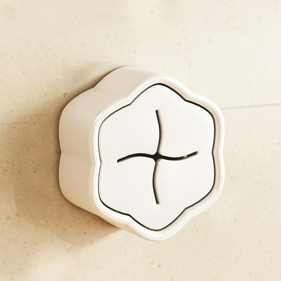 Non-Punched Towel Hooks | No Drill Adhesive Wall Hooks for Kitchen & Bathroom | Damage-Free Towel & Cloth Storage | 6-Pack Beige ABS Hooks