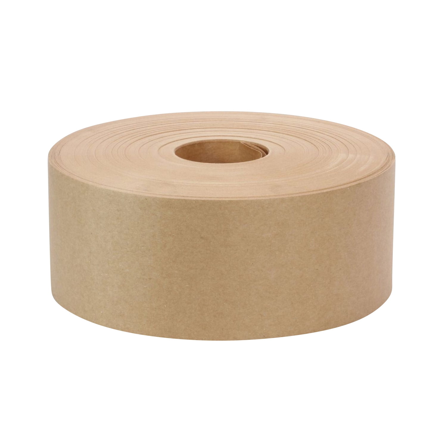 Non-Reinforced Gummed Paper Water Activated Carton Box Kraft Tape, 3" x 600'