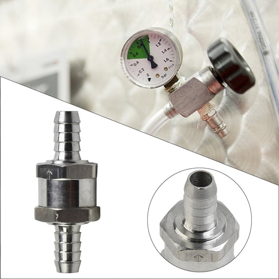 Non Return Valve Single Way Inline 6/8/10/12Mm Fuel Air Water Pipe Tube Hose