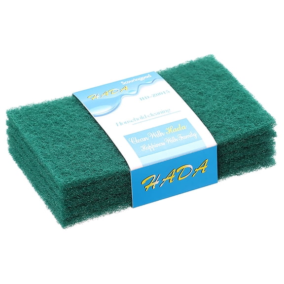Non-Scratch Cleaning Pads 5 Pack Cotton Scouring Pad Multifunctional Kitchen Dishwashing Scrubbing Tool For Pots Pans Sink Home Use(S)