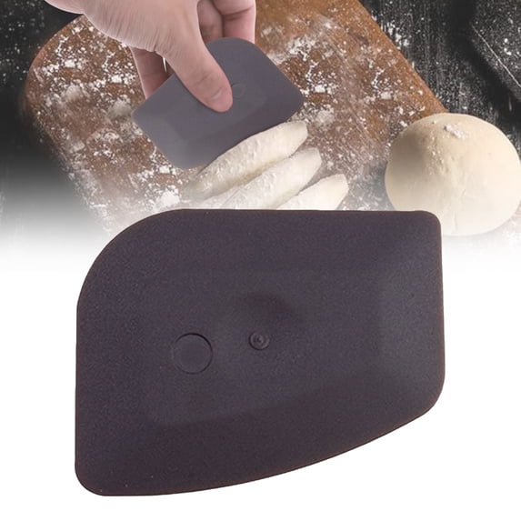 Non-Scratch Dish Scraper Plastic Nylon Non-Scratch Pan Scraper - Dish Scraper Tool For Pots Skillets And Dishes, Safe Kitchen Cleaner With Ergonomic Handle Plastic 2.36"*2.95"