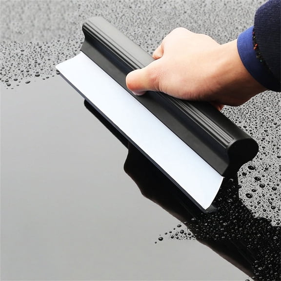 Non-Scratch Flexible Silicone Squeegee, 10-Inch Handy Water Wiper Scraper for Car Windows and Mirrors