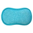 thumbnail image 1 of Non Scratch Microfiber Scrub Pad, Torqee Reusable Kitchen Sponge, Washable Dish Scrubber, for Pot Washing, Stove Wiping and Table Surface Cleaning, Blue, 1 of 4