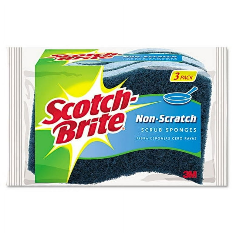 Non-Scratch Multi-Purpose Scrub Sponge, 4.4 x 2.6, 0.8 Non-Scratch Multi-Purpose Scrub Sponge, 4.4 x 2.6, 0.8