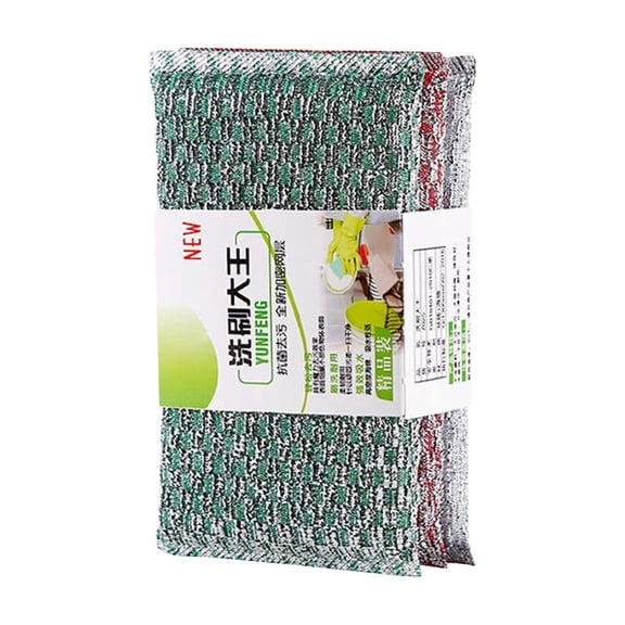 Non Scratch All Purpose Sponge, Reusable Durable Dish Scrubber, Bathroom Surface Cleaner Pad, Household Washing Scouring Sponge for Ceramic Tableware, Bathroom Sink, Kitchen Countertops, 4Pcs