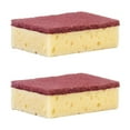 thumbnail image 1 of Non-Scratch Scrub Sponges, Dual-Sided Non-Abrasive for Gentle Kitchen Cleaning, 2-Pack, 1 of 8