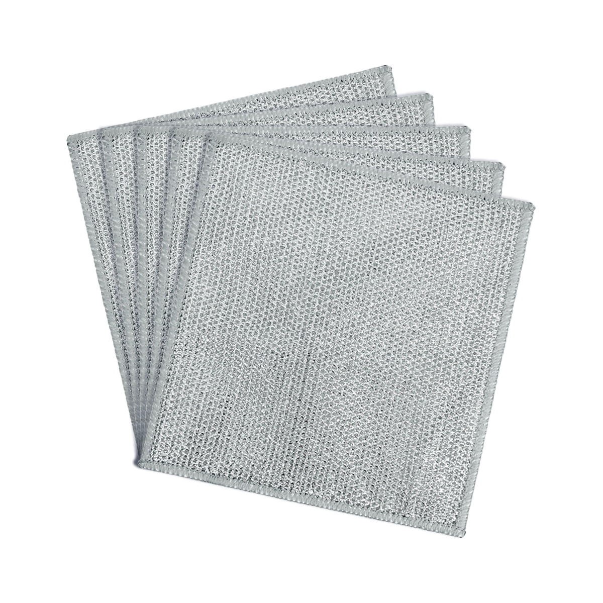 Non-Scratch Steel Wool Dishcloth Set – 10pcs Reusable Microfiber Scrubbers For Kitchen, Safe On Non-Stick & Glass-774642