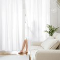 thumbnail image 1 of Non-See-Through Privacy Sheer Curtains Long Panels Sheer Curtains Light Filtering Window Curtains Drapes for Bedroom Living Room, 1 of 3