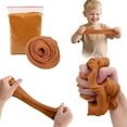 thumbnail image 1 of Non-Settling Stretchy Colored Clay Toy with Accessories - Perfect for DIY Noodle Making & Creative Crafts, Easy to Mold, Non-Sticky, Long-Lasting Texture for Craft Enthusiasts​,Coffee,2.7*3.5in, 1 of 7