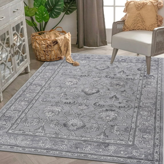 Non-Shedding Area Rug for Home Office / Stress-Free Cleaning