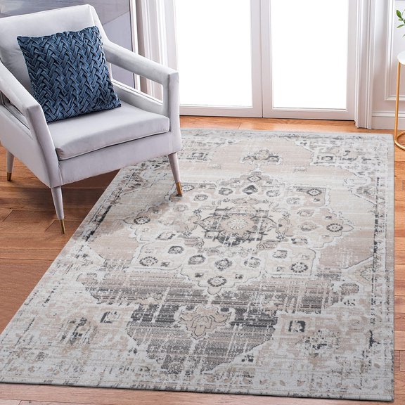 Non-Shedding Loop Pile Rug - Ideal for Bedroom and Study Use