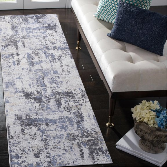 Non-Shedding, Stain Resistant - Enhance Living Room, Bedroom & More with Grey Area Rug