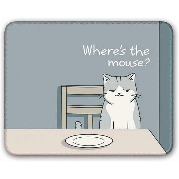 Non-Sip Mouse Pad Gaming Mouse Pad Sma Mousepad for Computer aptop Gamer Cat Pattern 8x10 inch