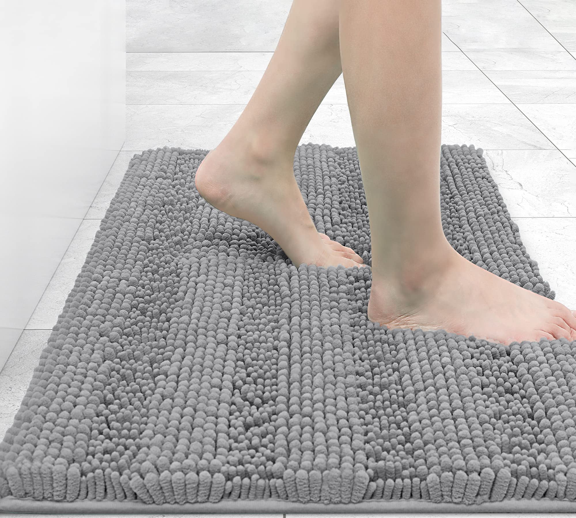Non Skid Bath Rugs, Easy Care Plush Softness for Bathroom, Tub, Shower ...