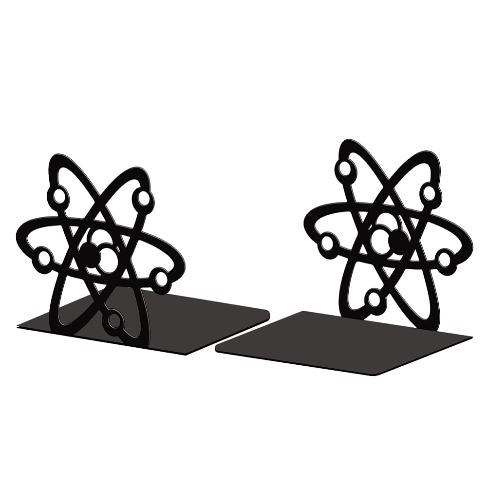 Non-Skid Iron Bookend Display Stands Adjustable Desktop Heavy Duty ...