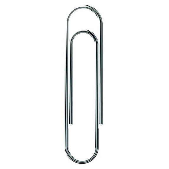 Non-Skid Paper Clip, Standard, 1.25 in. - Steel - Pack of 1000
