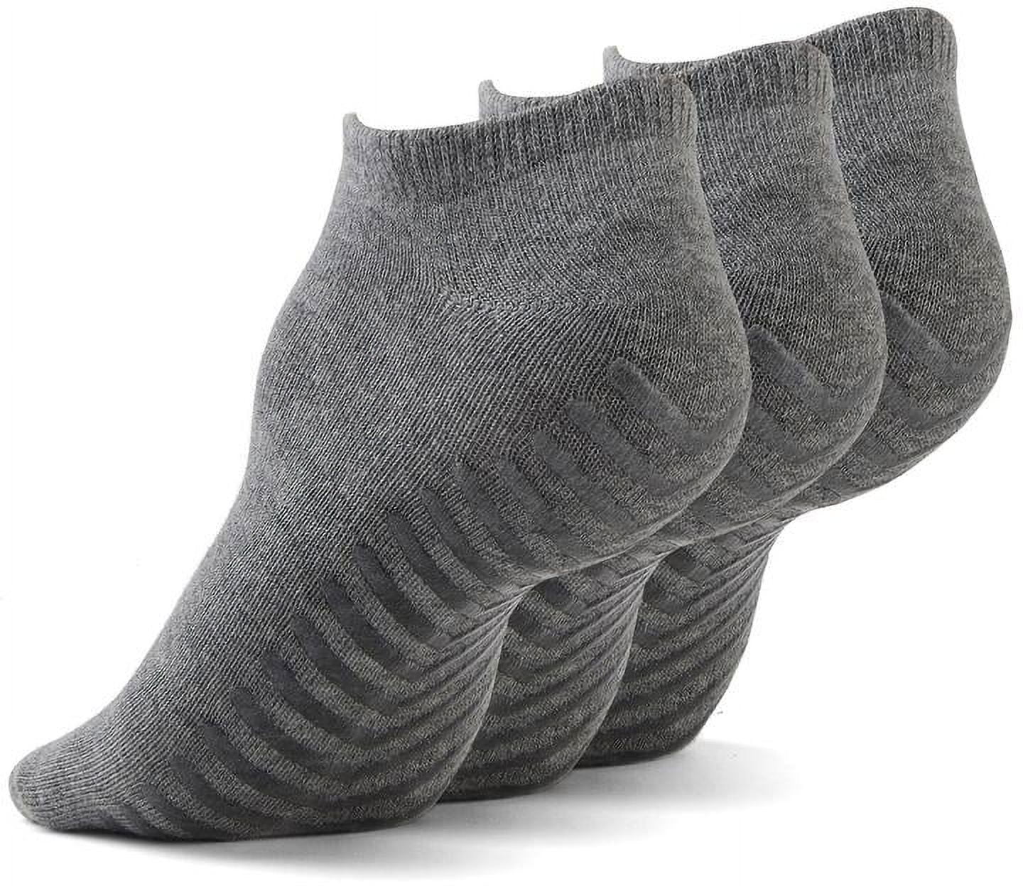Non Skid Socks for Women or Men, Yoga With Grips, Hospital Socks (3 ...