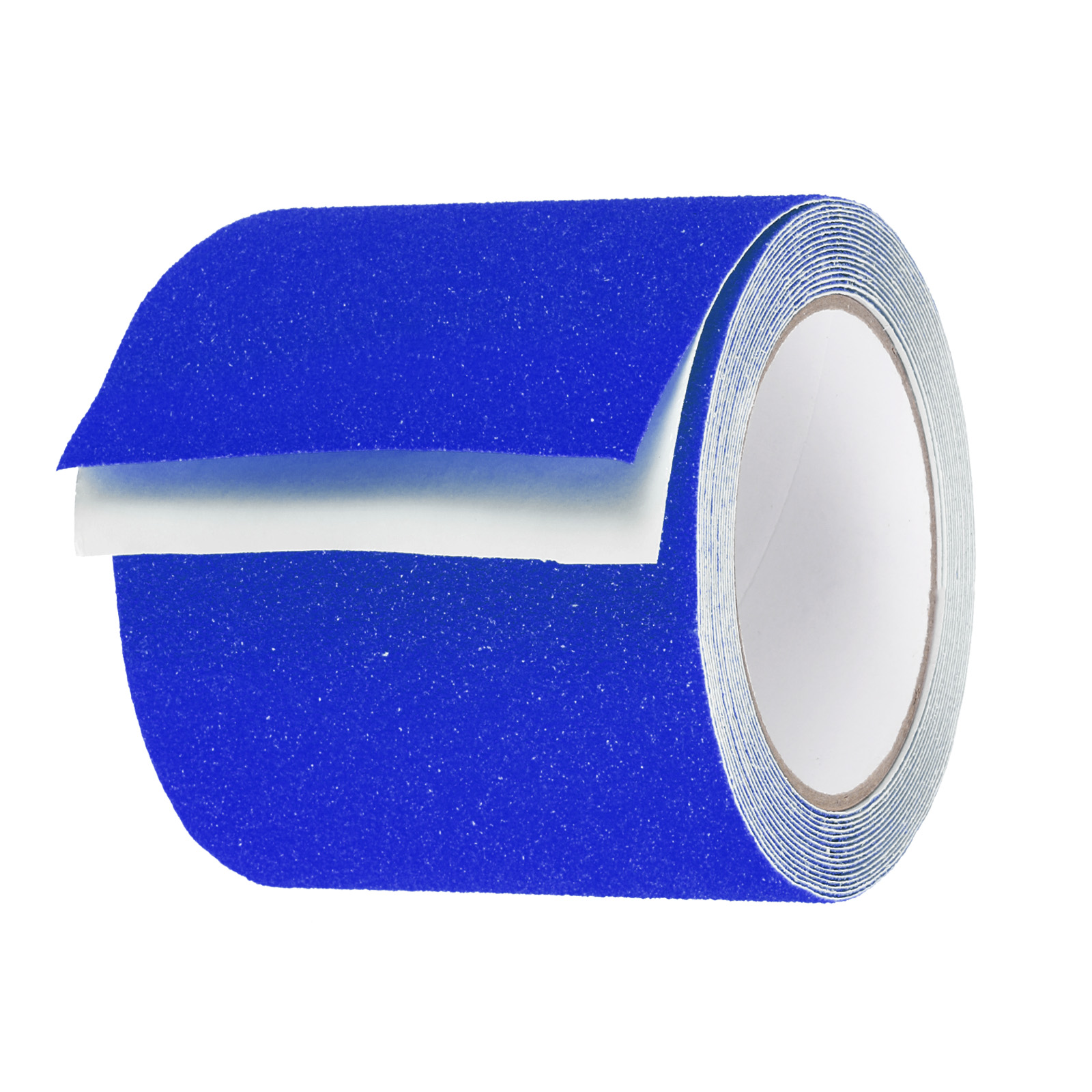 Non Skid Tape 4 in x 16.5 ft Frosted Non Slip Grid Tape Self-Adhesive Backing for Stairs Treads, Blue