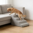 thumbnail image 1 of Non Slide Pet Stairs for Dogs and Cats, Multi Story Foam Dog Ramp with Removable Washable Cover, Gentle Slope Ladder for Bed Couch Sofa Support, Portable Indoor Outdoor Use, 1 of 5