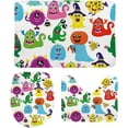 thumbnail image 1 of Non-Slip 3 Piece Bathroom Rug Set Happy Halloween Pattern Soft Contour Rug + Toilet Lid Cover + Bath Mat Bathroom Decor, 1 of 3