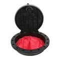 thumbnail image 1 of ABS Circular Type Compartment Cover Non-Slip Accessories for Canoeing Kayak Boat Black(8in ), 1 of 8