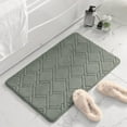 thumbnail image 1 of Non-Slip Absorbent Bath Mat, Memory Foam Bathroom Rug with Quick Dry Technology, Machine Washable Soft Velvet Floor Mat for Shower, Kitchen, and Bedroom, 1 of 9