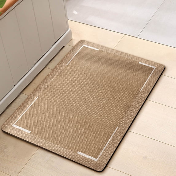 Non Slip Absorbent Bath Mat, Water Trapping Bathroom Rug Carpet for Shower Tub Entrance, Machine Washable Low Profile Toilet Foot Mat, Indoor Floor Mat
