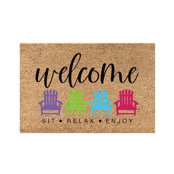 Non-Slip Absorbent Doormat Rug for Front Door Entrance, Indoor Outdoor Waterproof Floor Mat with Decorative Home Decor Carpet for Living Room Kitchen Bathroom Hallway Anti Fatigue Comfort