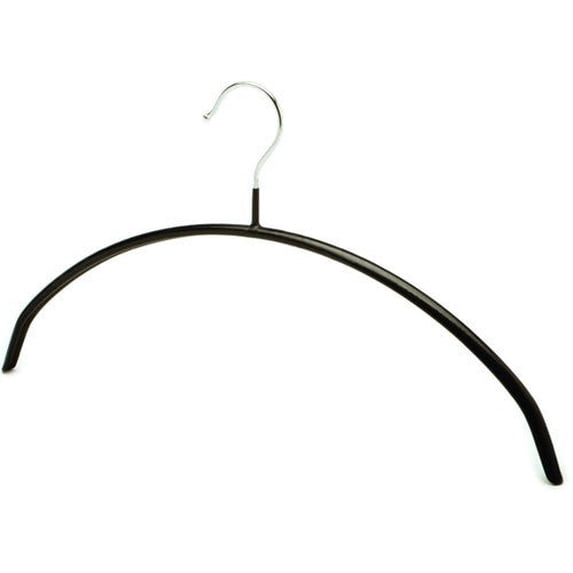 Non-Slip Arched Metal Hanger (Black)