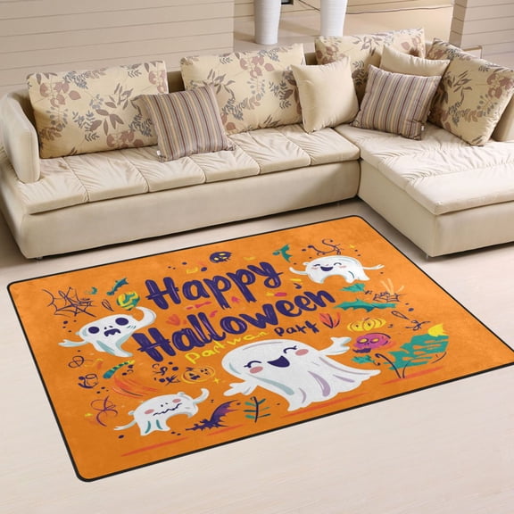 Non-Slip Area Rug 31"x20" Indoor Washable Floor Mats Carpet Printed for Living Room, Bedroom, Home Decor Cartoon Characters