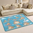 thumbnail image 1 of Non-Slip Area Rug 36"x24" Indoor Washable Floor Mats Carpet Printed for Living Room, Bedroom, Home Decor Capybaras Pattern, 1 of 7