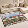 thumbnail image 1 of Non-Slip Area Rug 36"x24" Indoor Washable Floor Mats Carpet Printed for Living Room, Bedroom, Home Decor Colorful Birds, 1 of 7