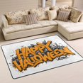 thumbnail image 1 of Non-Slip Area Rug 36"x24" Indoor Washable Floor Mats Carpet Printed for Living Room, Bedroom, Home Decor Orange Happy Halloween Font, 1 of 7