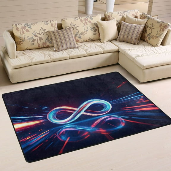 Non-Slip Area Rug 36"x24" Indoor Washable Floor Mats Carpet Printed for Living Room, Bedroom, Home Decor The Infinity Symbol
