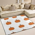 thumbnail image 1 of Non-Slip Area Rug 63x48in Indoor Washable Floor Mats Carpet Printed for Living Room, Bedroom, Home Decor Orange Pumpkin Pattern, 1 of 7